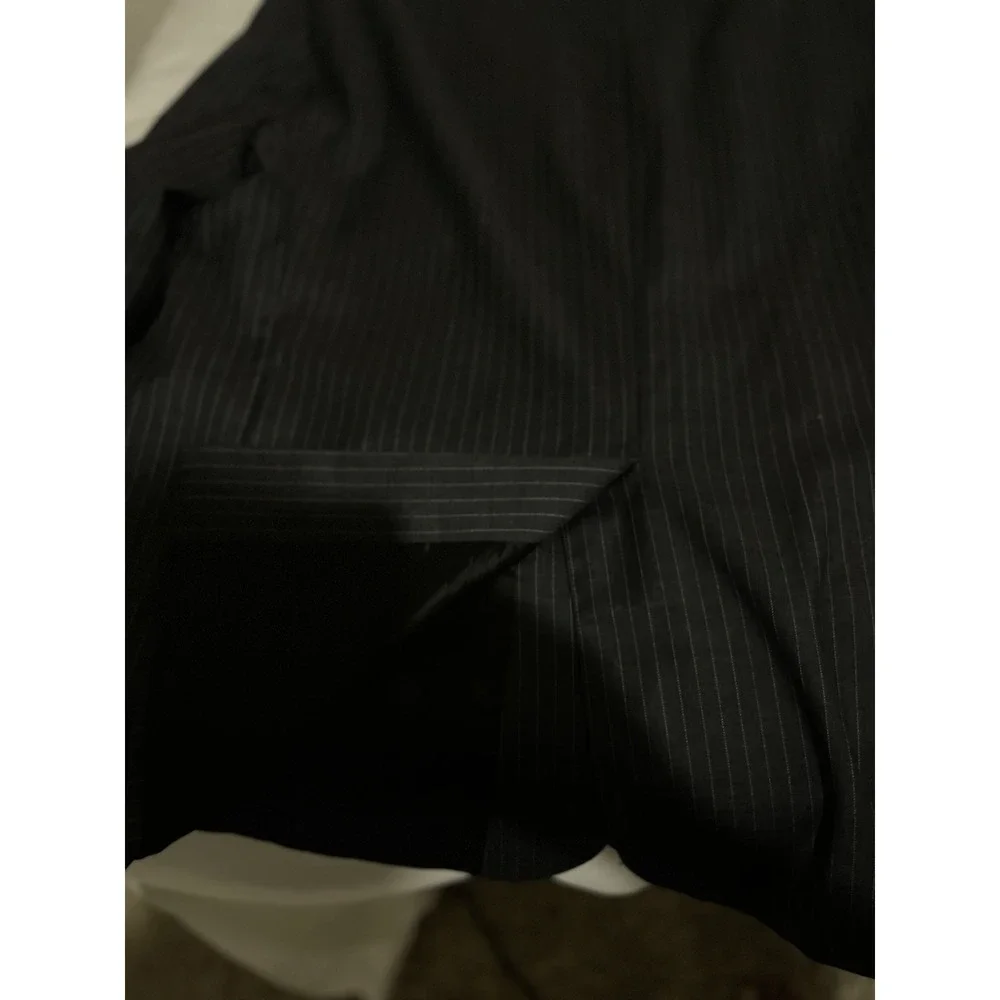 Ralph Lauren Men's 50R Charcoal Pinstripe Wool Sports Coat Blazer